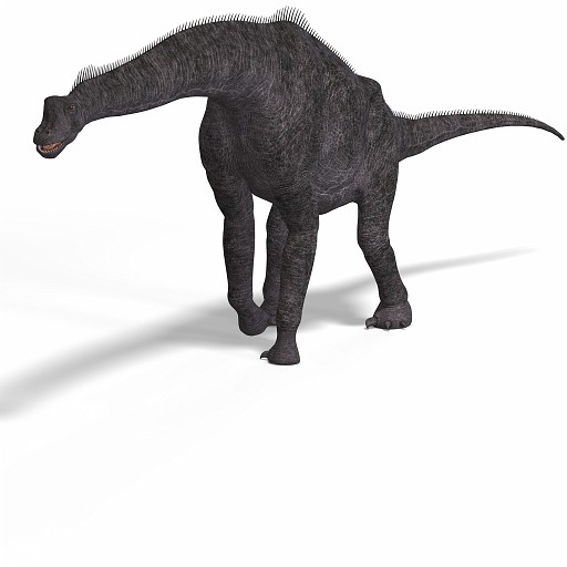 Brachiosaurus 07 A_0001.jpg - giant dinosaur brachiosaurus With Clipping Path over white
